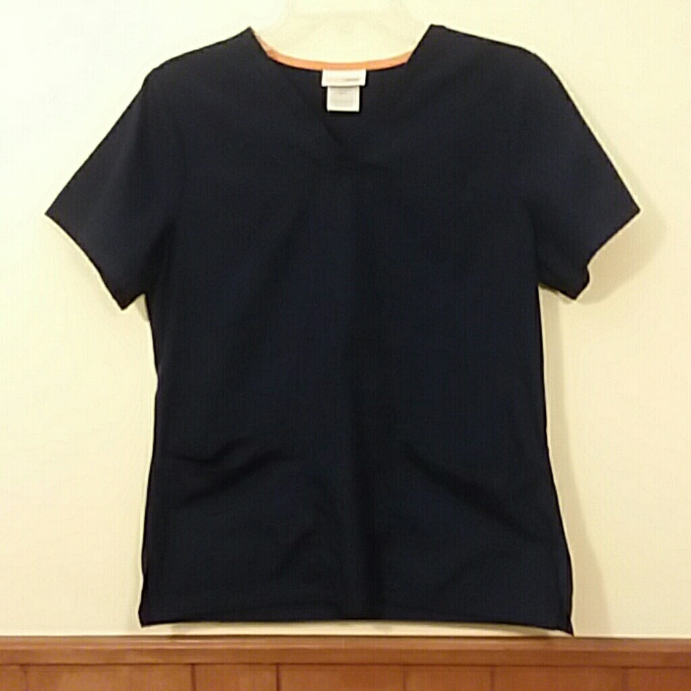 Navy Scrubstar Scrub Top size Small